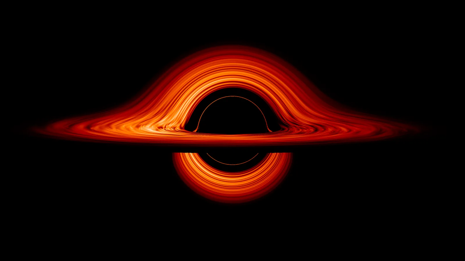 Glowing photon ring around a black hole